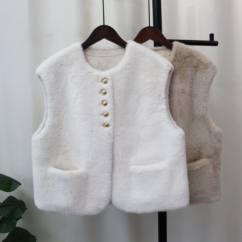 Autumn And Winter New Sleeveless Vest Cardigan