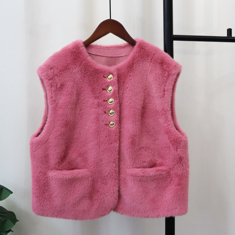 Autumn And Winter New Sleeveless Vest Cardigan