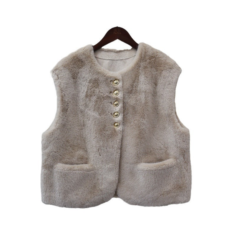 Autumn And Winter New Sleeveless Vest Cardigan