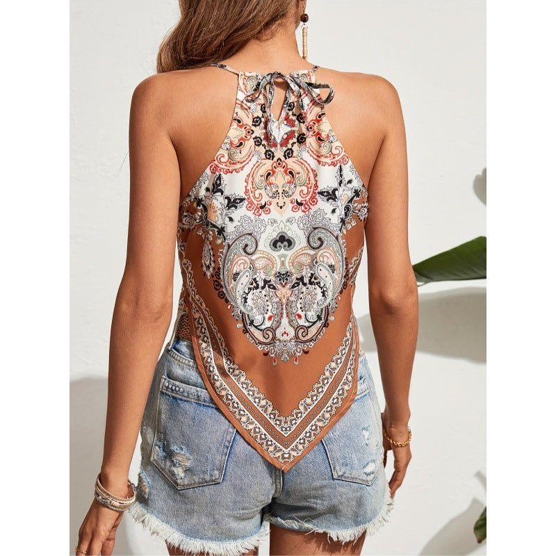 Summer Fashion Women's Wear Printed Camisole Top