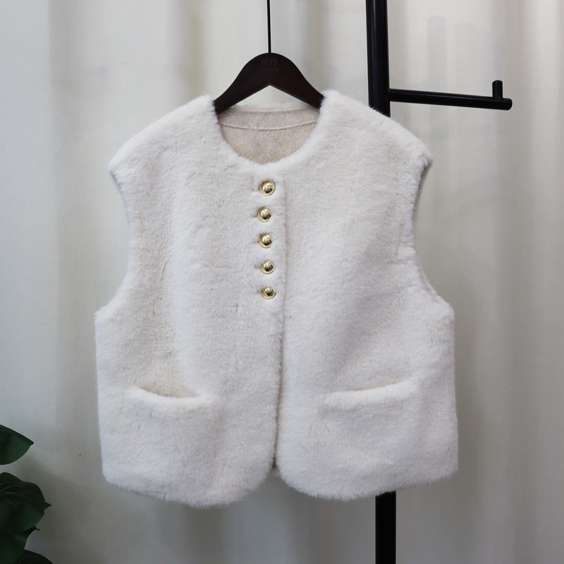 Autumn And Winter New Sleeveless Vest Cardigan