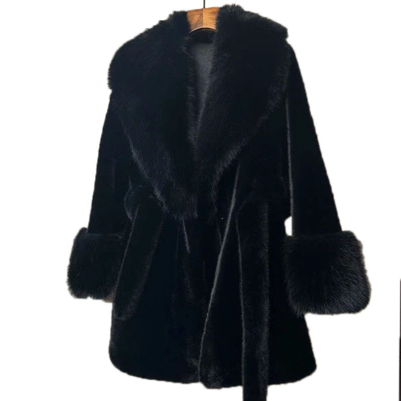 Lantern Ring Baoou Mink Fur Coat Advanced Fashion Version