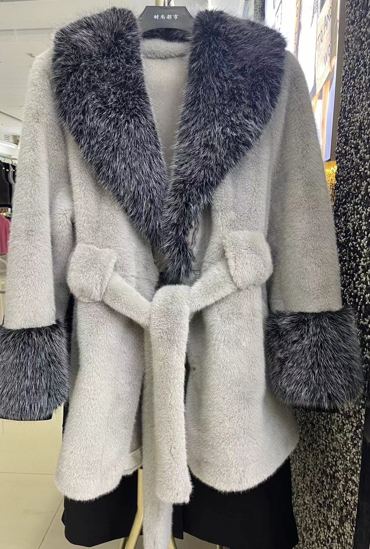 Lantern Ring Baoou Mink Fur Coat Advanced Fashion Version