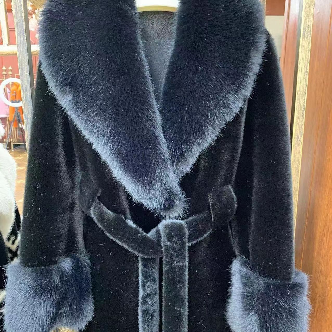 Lantern Ring Baoou Mink Fur Coat Advanced Fashion Version