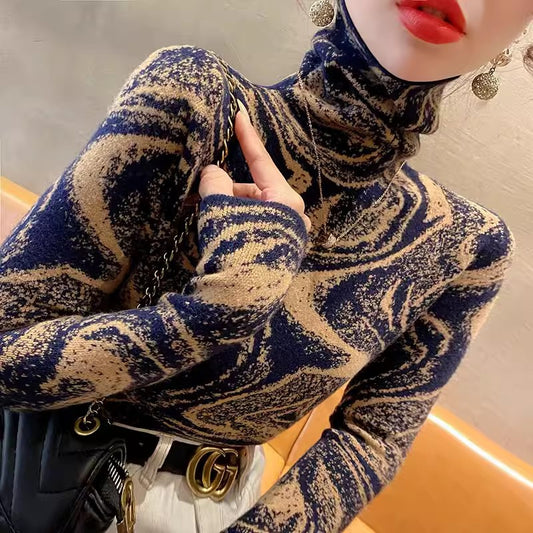 Women's Turtleneck Sweater Bottoming Shirt Autumn And Winter Fashionable