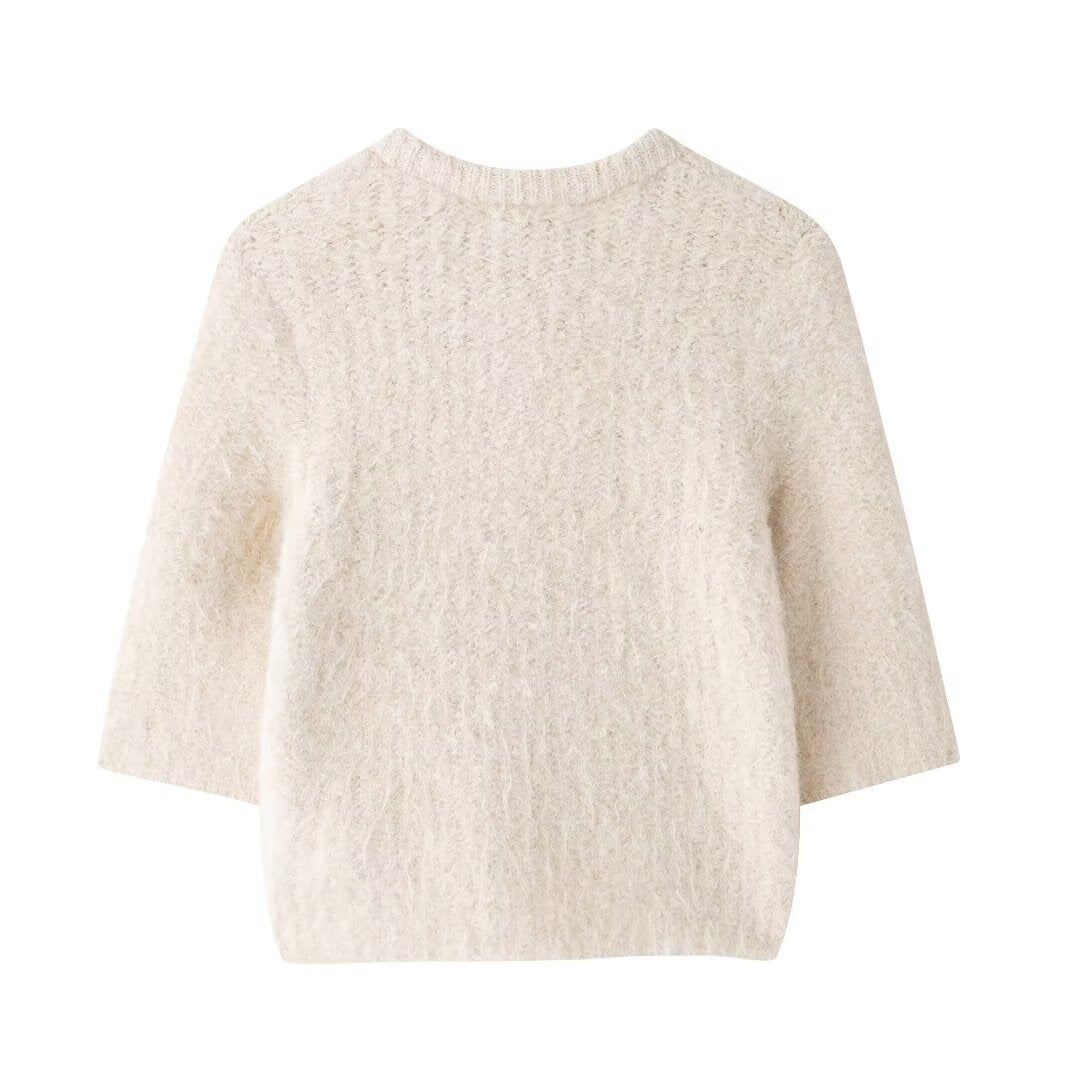 Knitted Cardigan Outer Wear Women's Sweater