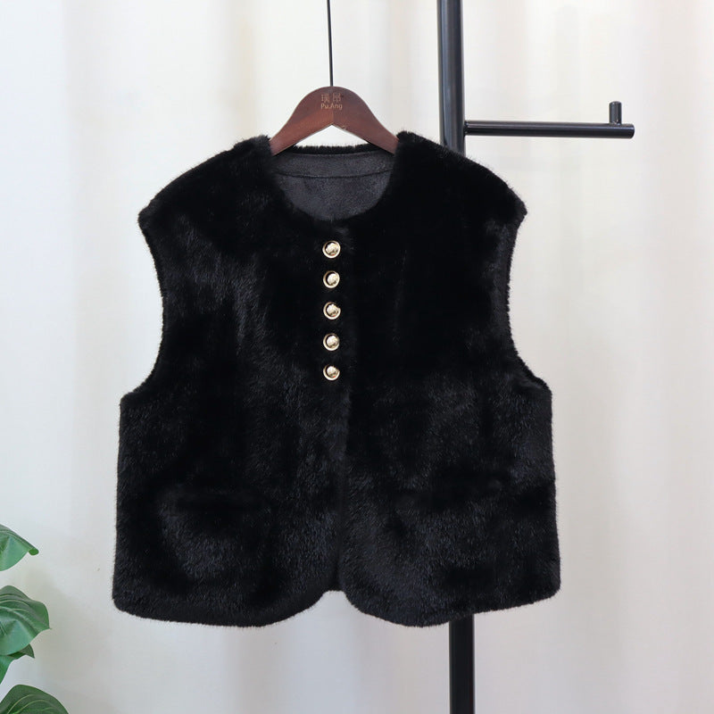 Autumn And Winter New Sleeveless Vest Cardigan