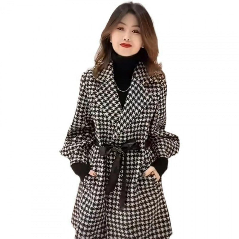 High-grade Woolen Mid-length Coat Women's Clothing