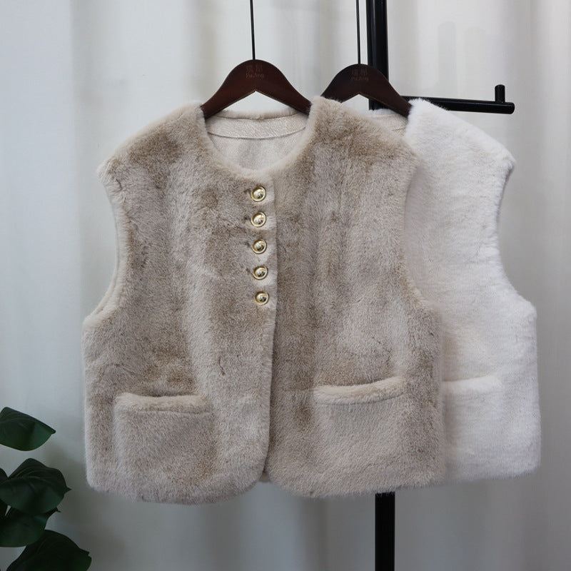 Autumn And Winter New Sleeveless Vest Cardigan